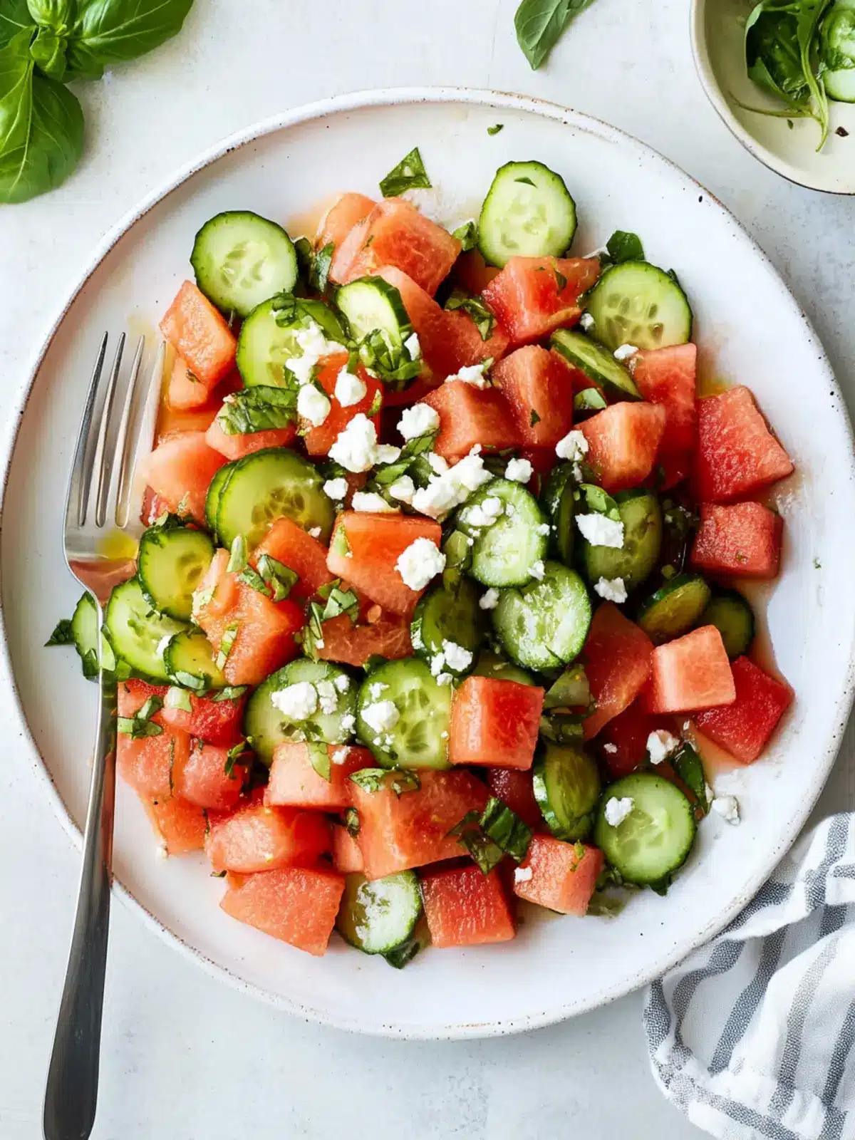 watermelon cucumber salad