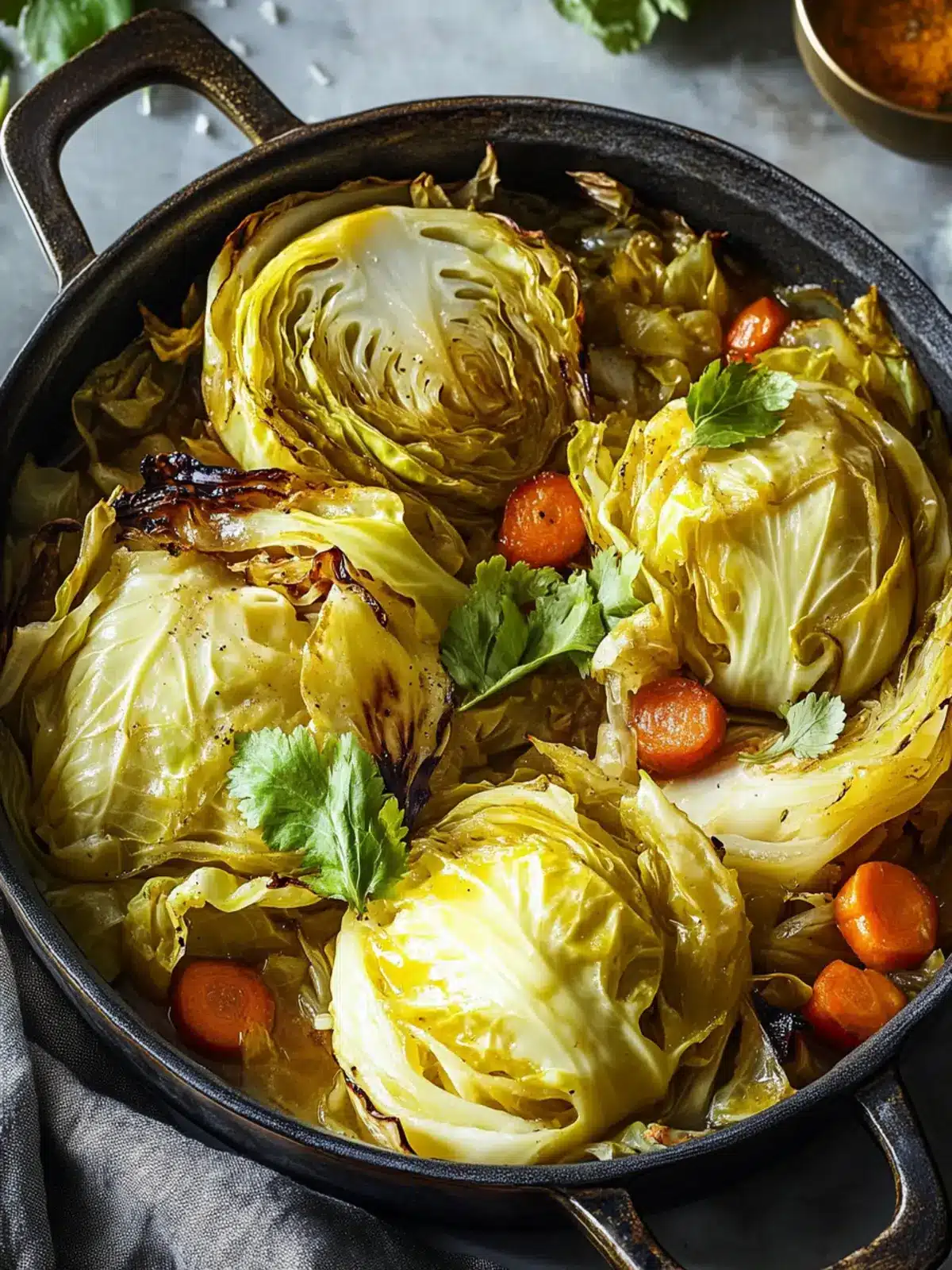 Savory Braised Cabbage Recipe with Chickpeas and Coconut Bliss