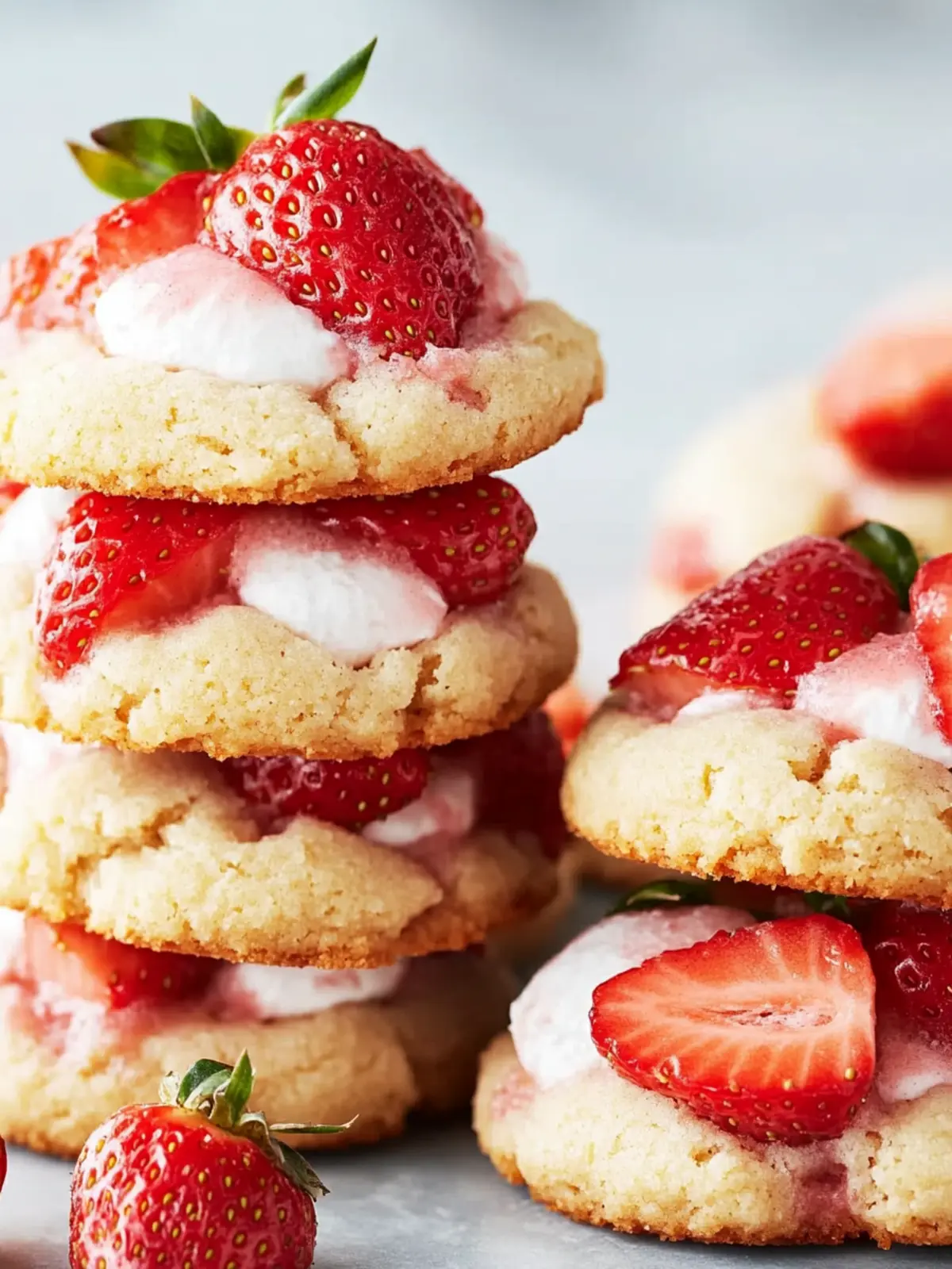 Strawberry Shortcake Cookies