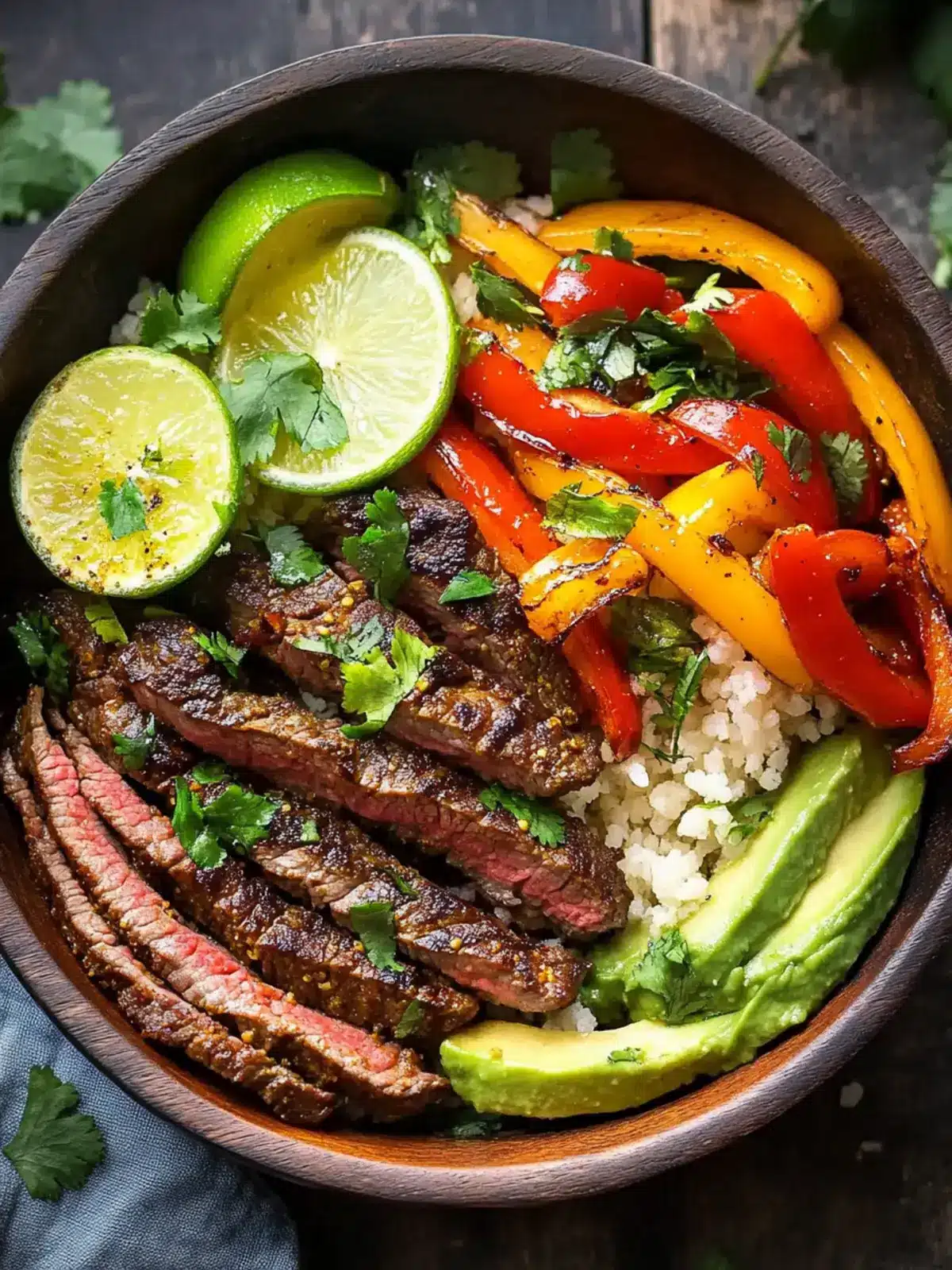 Low Carb Steak Fajita Bowl Recipe