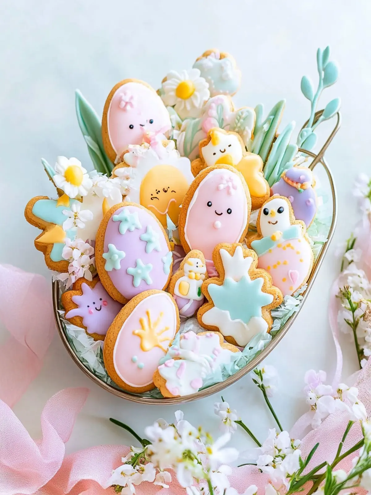 Easter Pastel Sugar Cookies