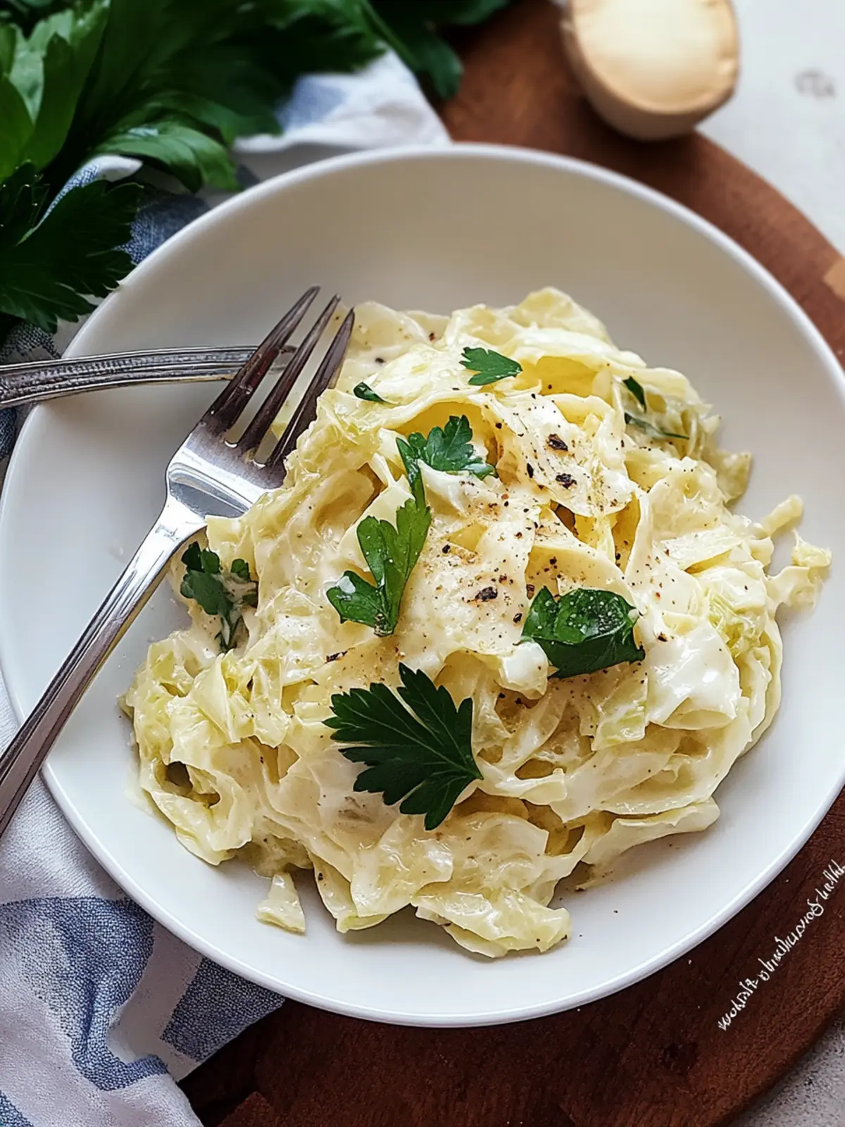 cabbage alfredo recipe