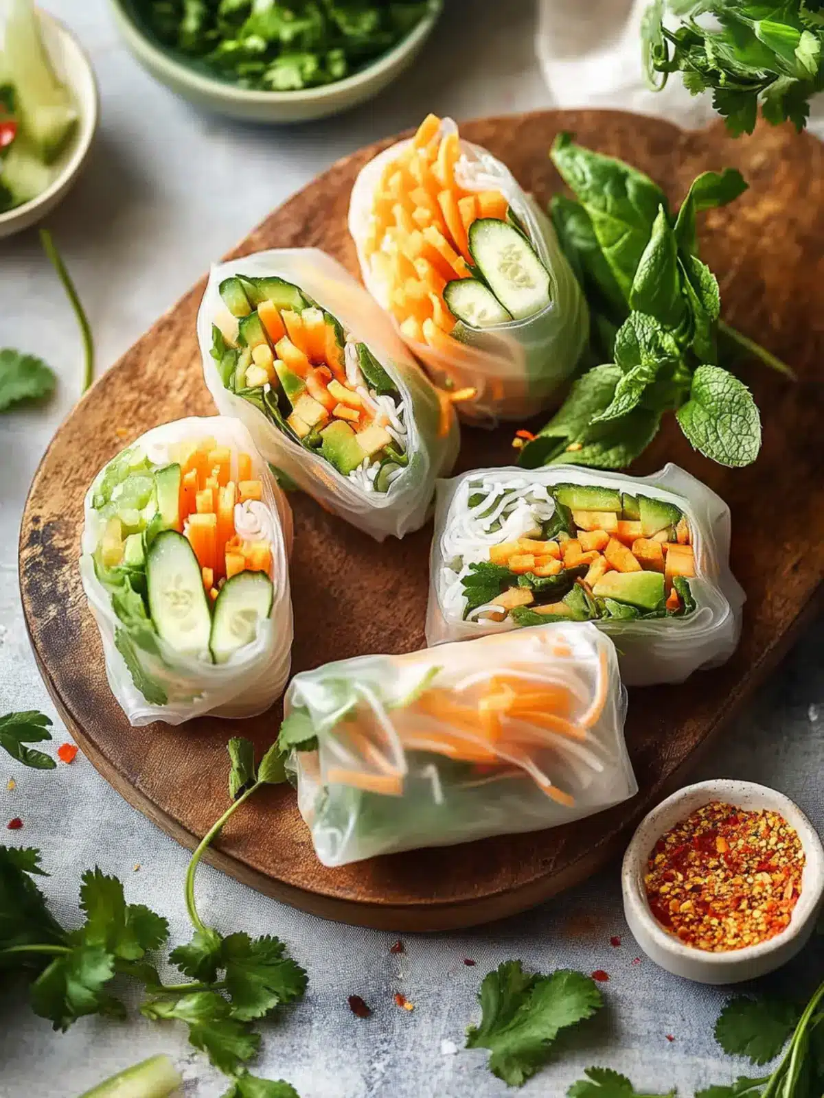Vibrant Spring Roll Recipe with Customizable Fresh Fillings