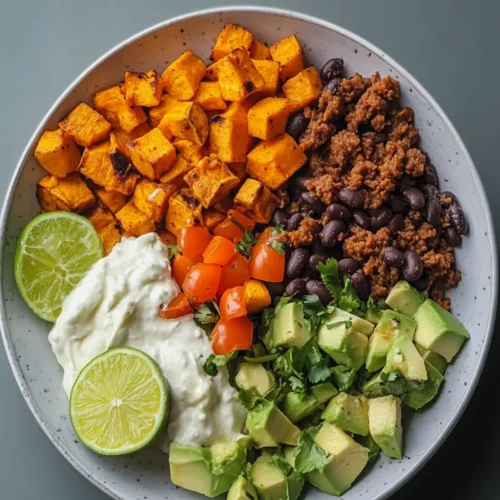 sweet potato taco bowl