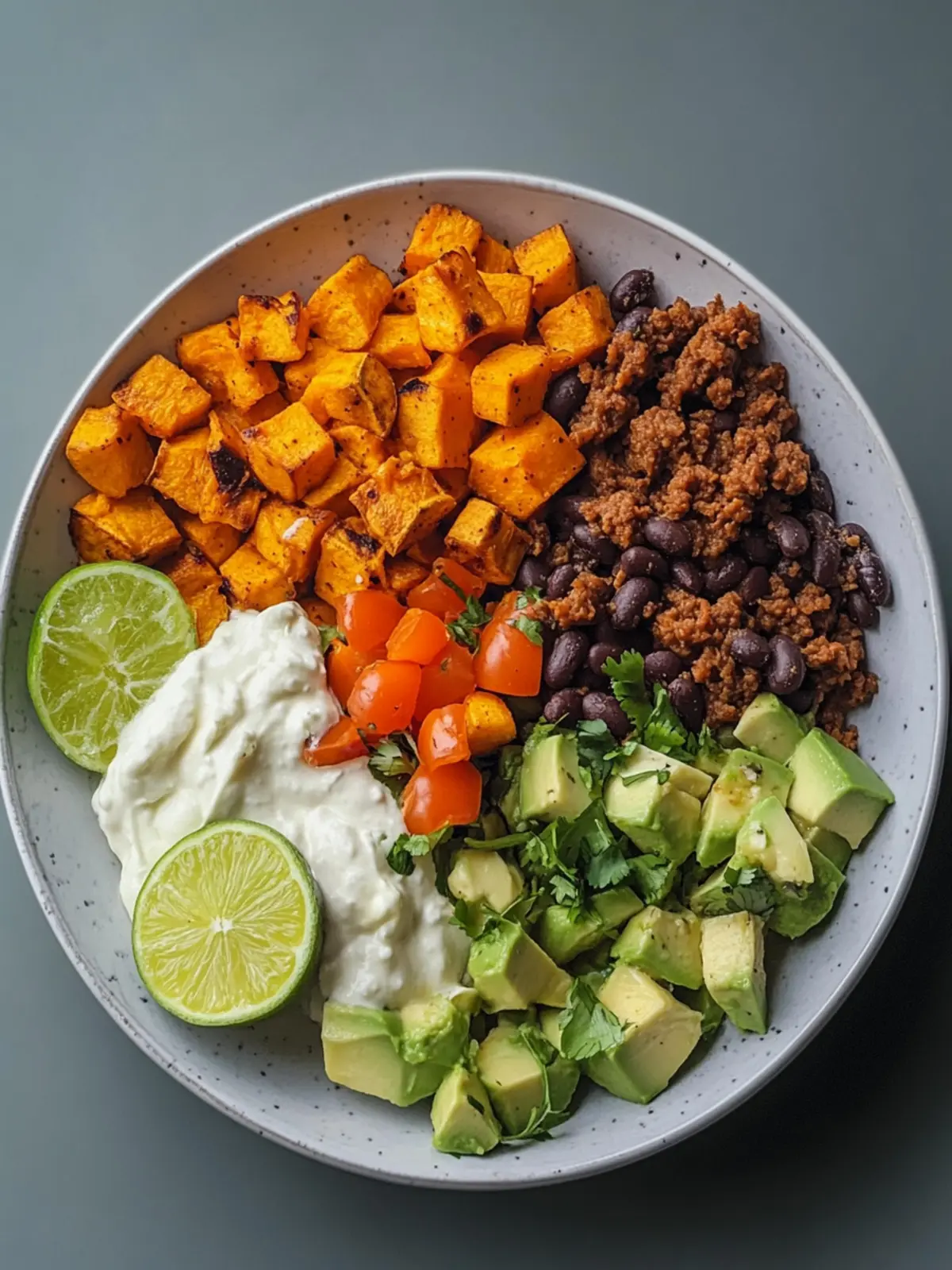Savory Sweet Potato Taco Bowl: A High-Protein Delight