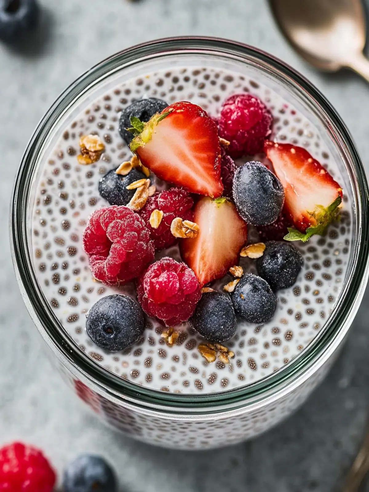 chia seed pudding with yogurt