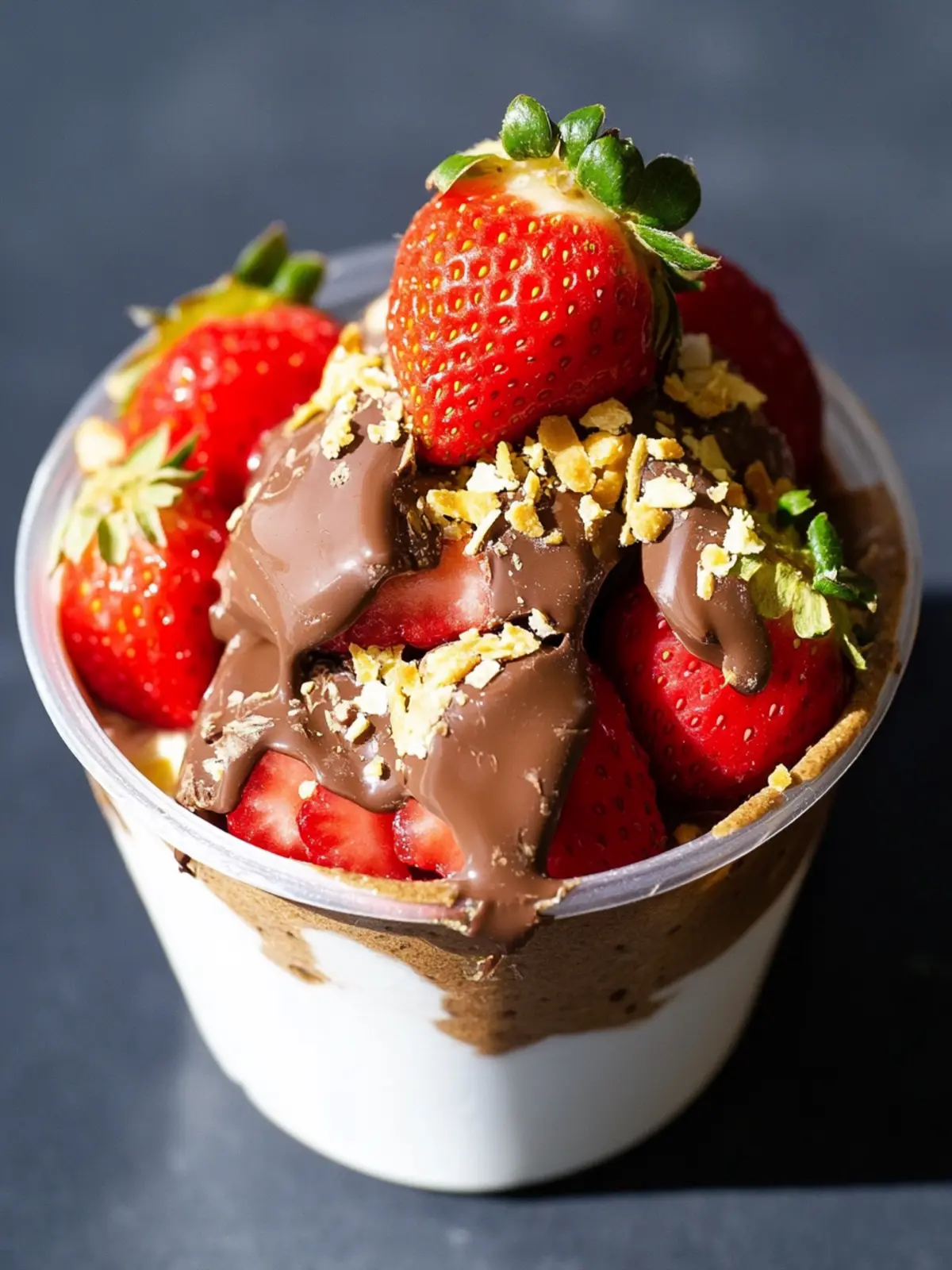 dubai chocolate strawberry cup