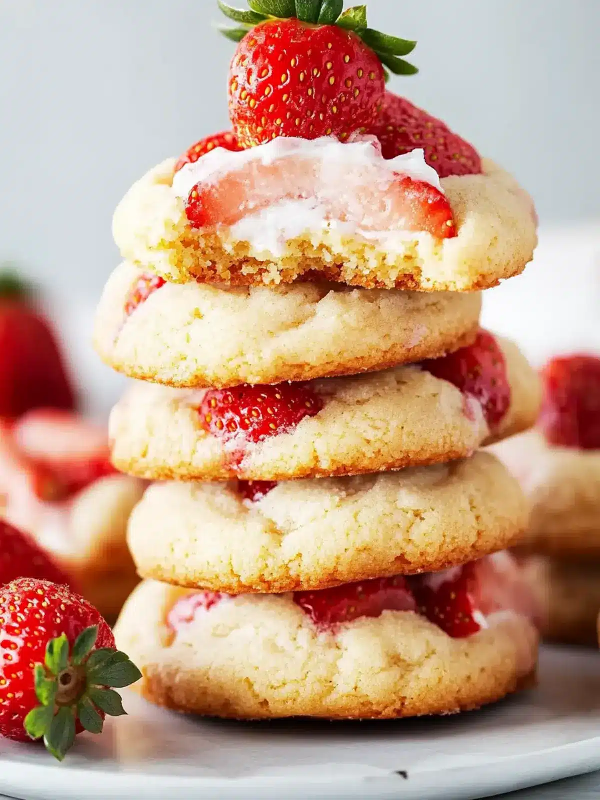 Strawberry Shortcake Cookies