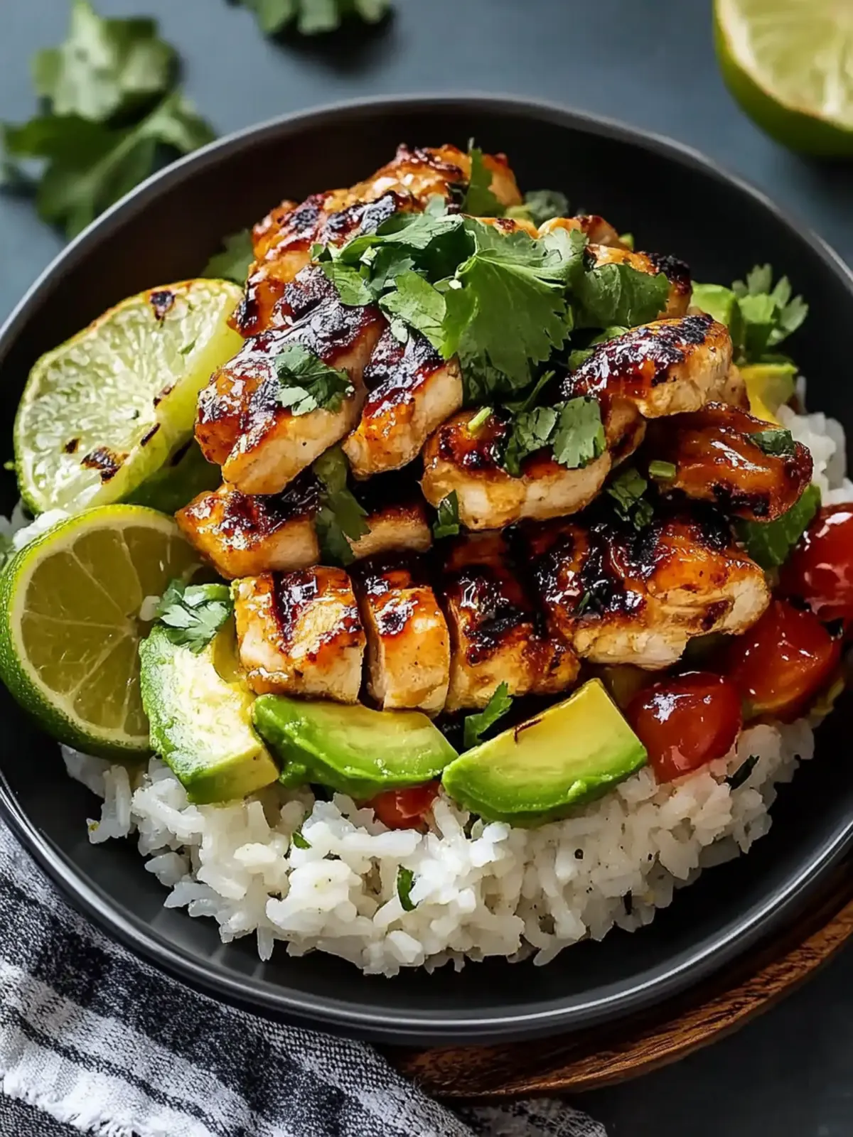 Honey Lime Chicken & Avocado Rice