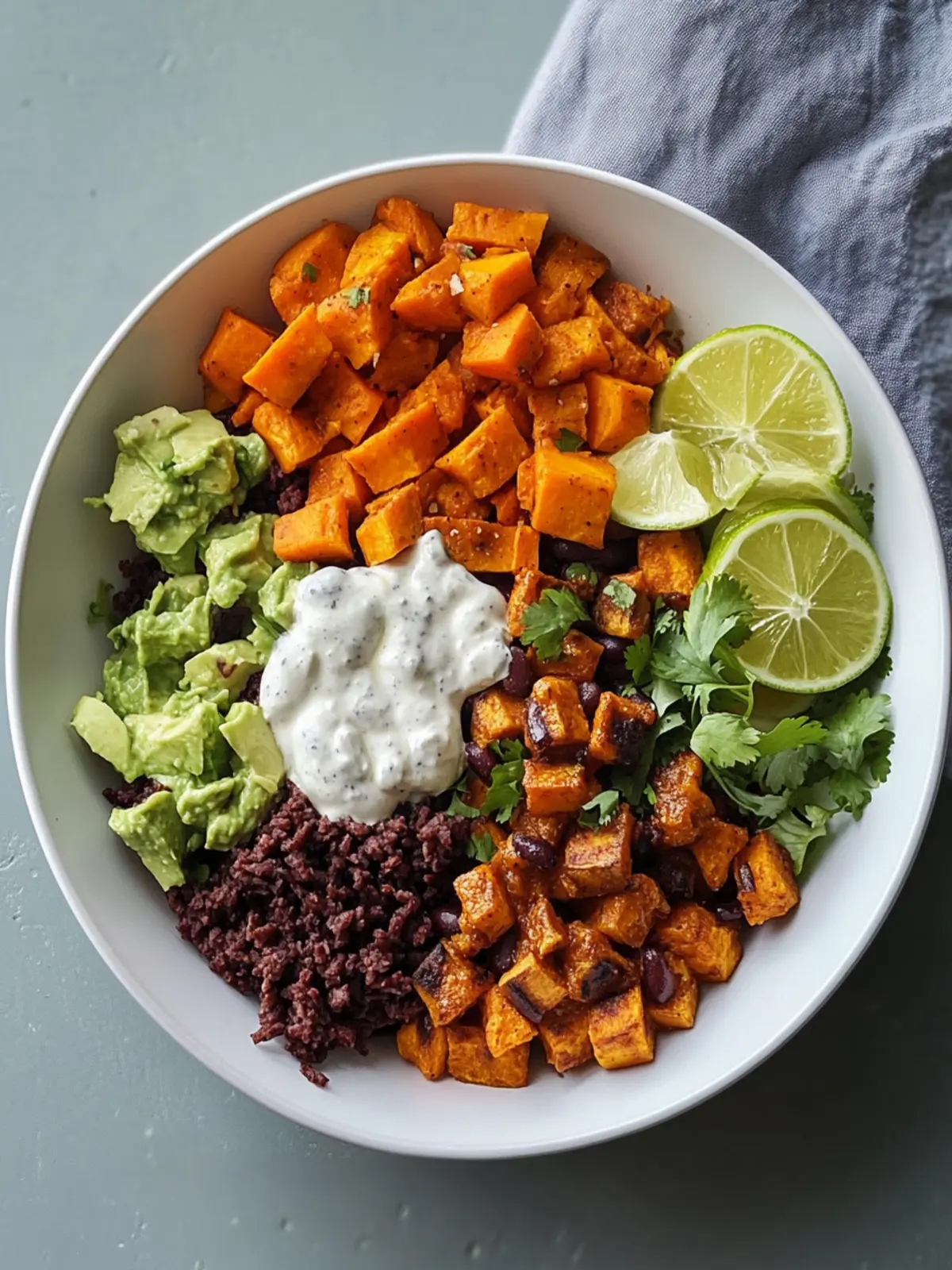 sweet potato taco bowl