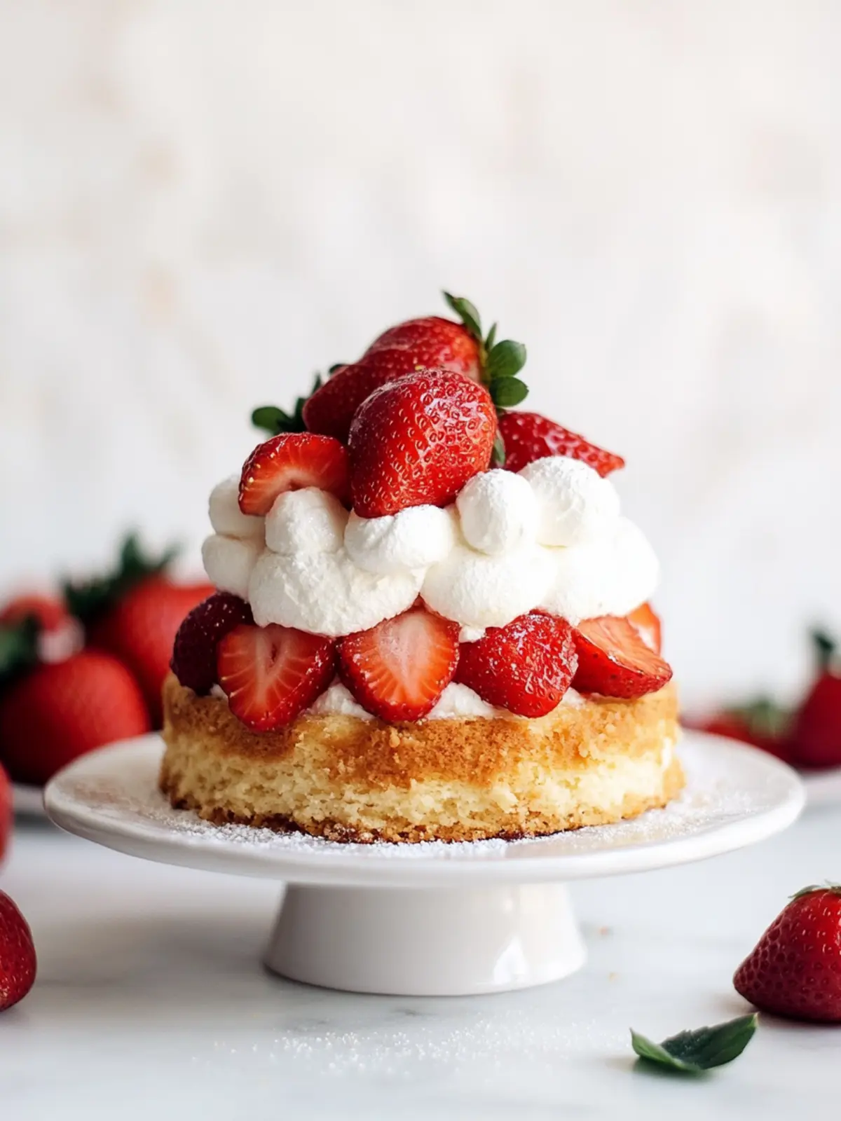 Delicious Strawberry Shortcake Cake for Summer Bliss