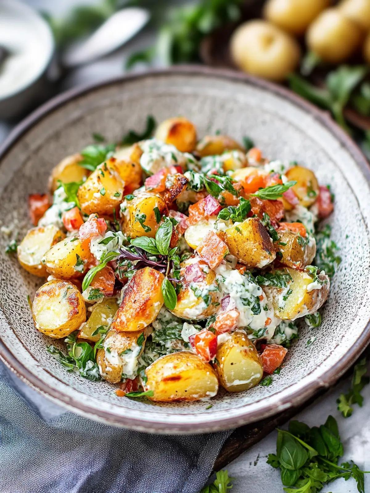 crispy potato salad