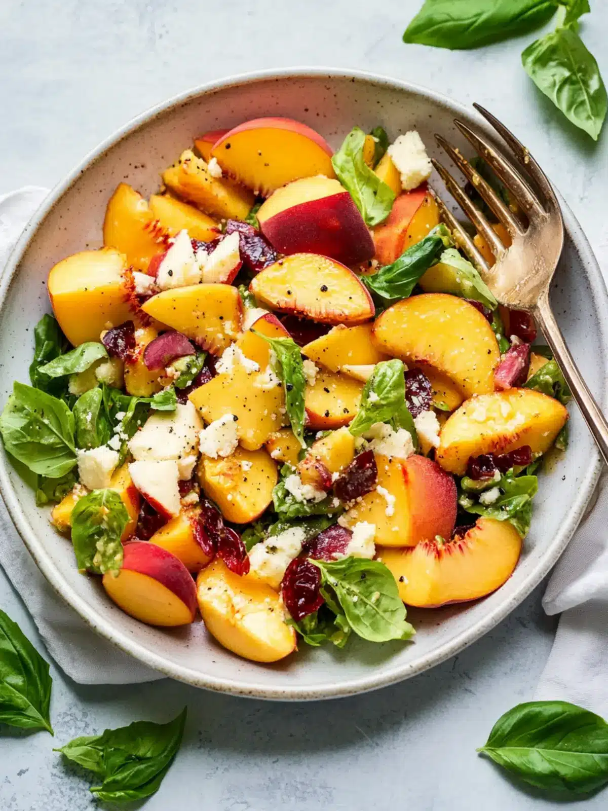 Peach salad recipe