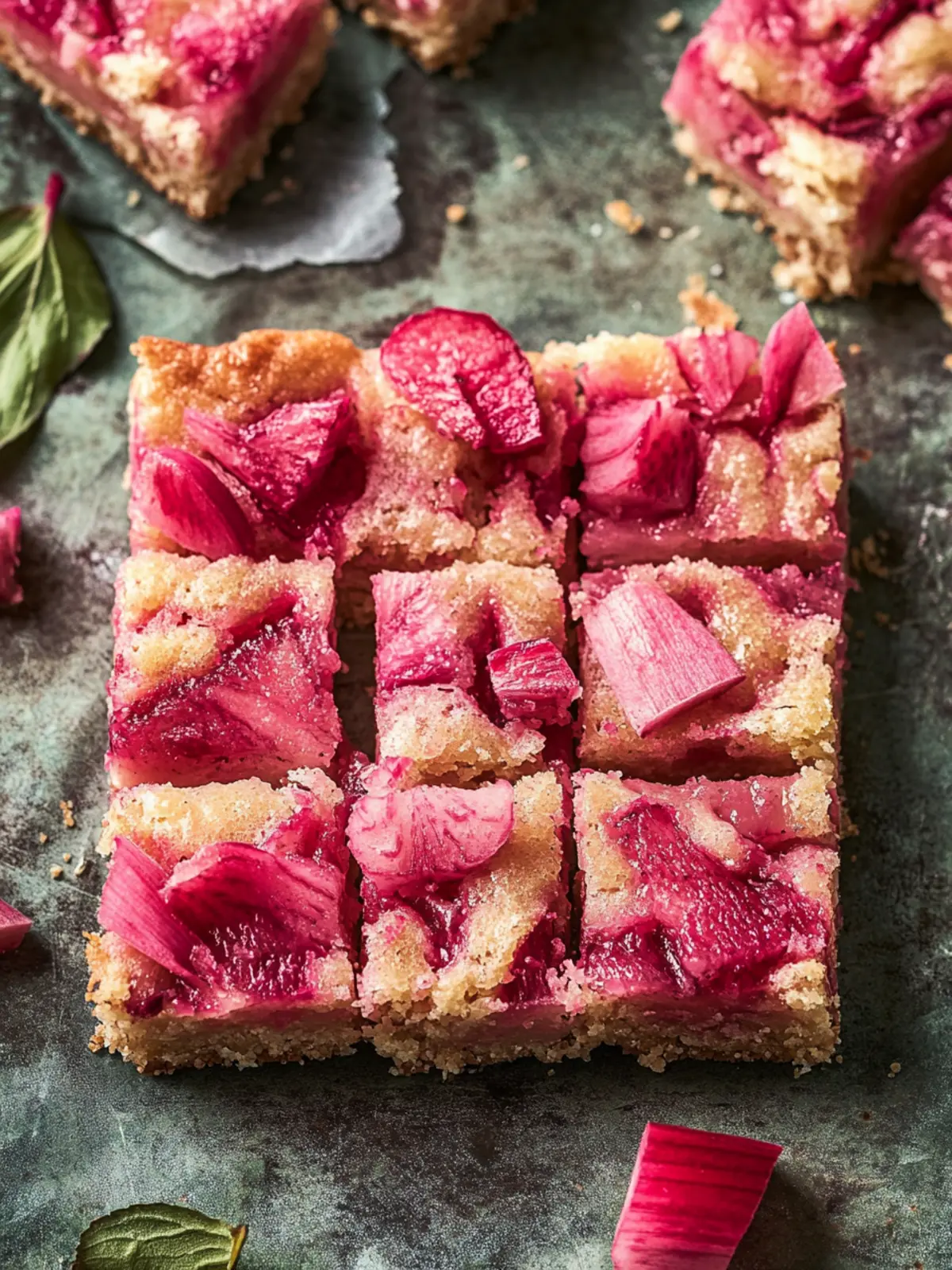 Rhubarb bars recipe
