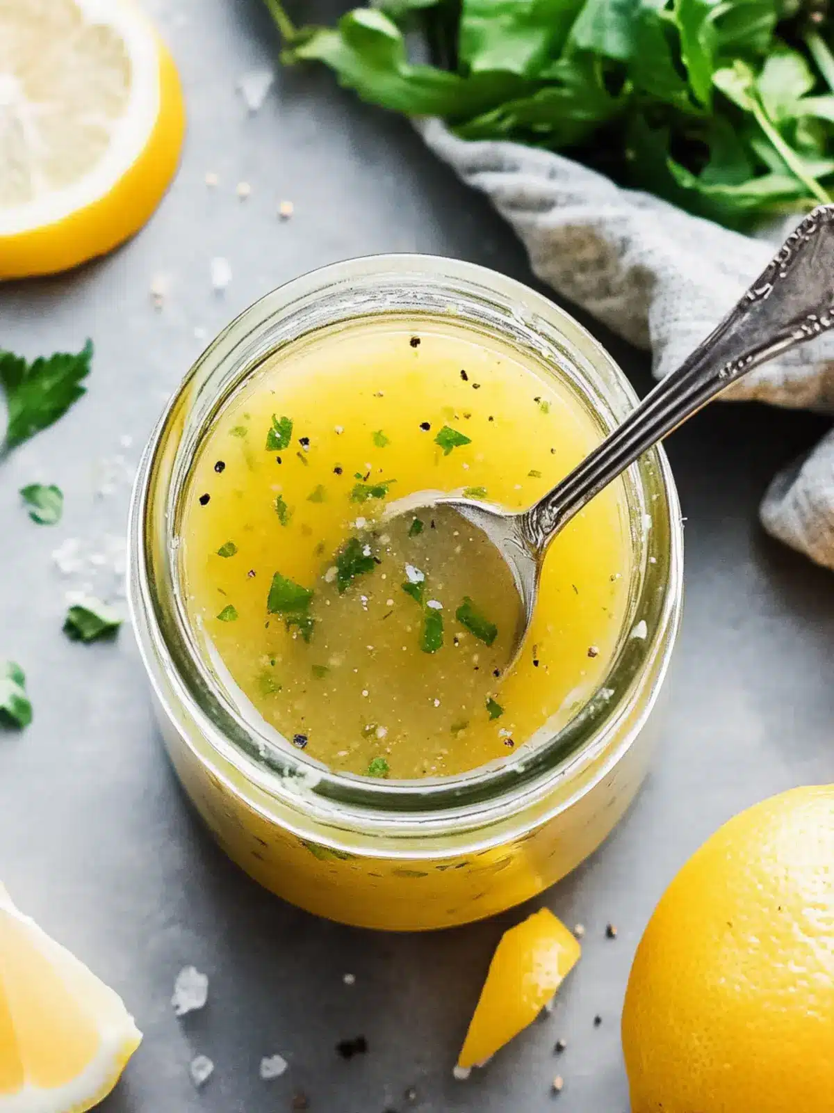 Lemon vinaigrette dressing