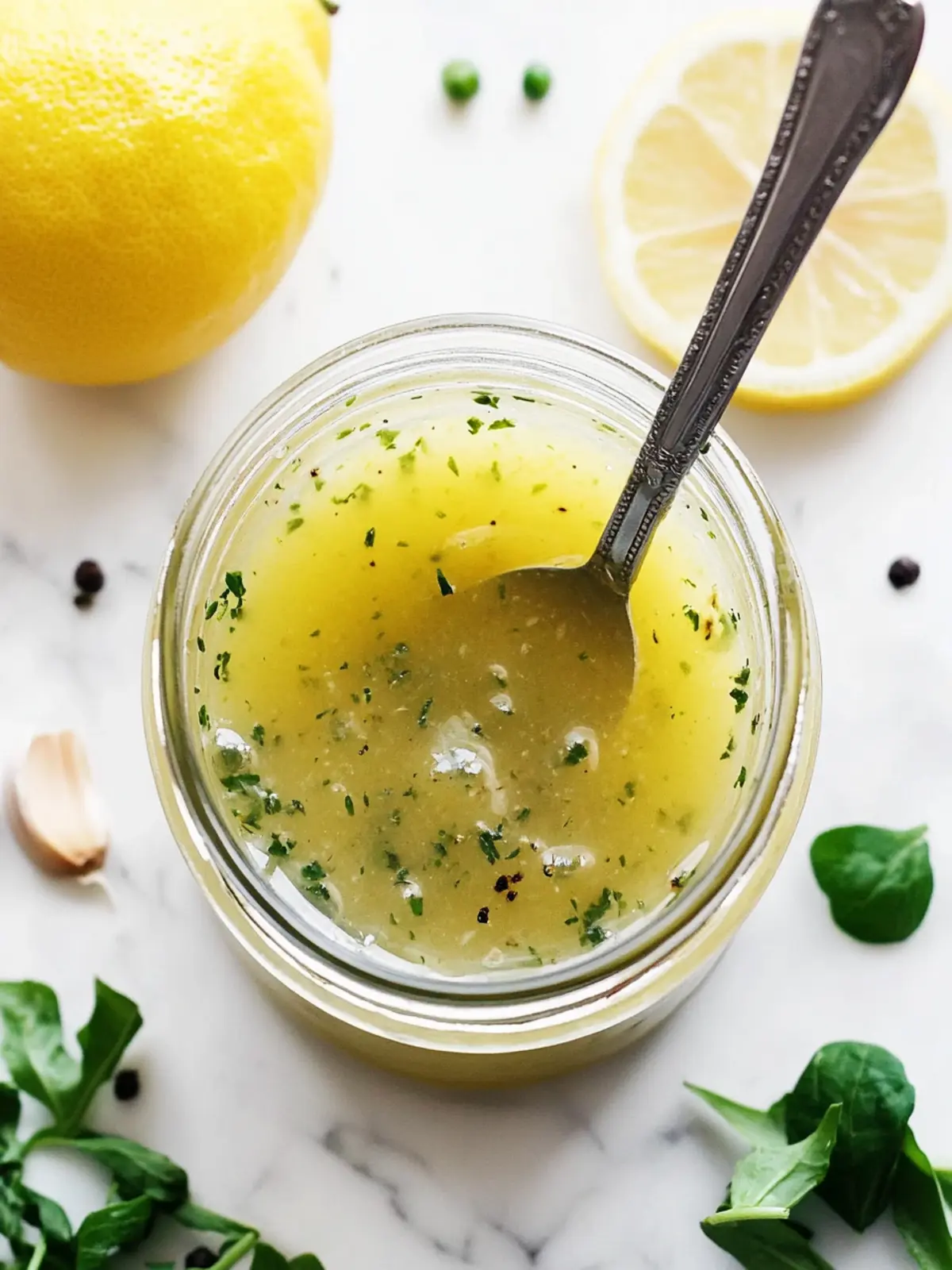 Lemon vinaigrette dressing