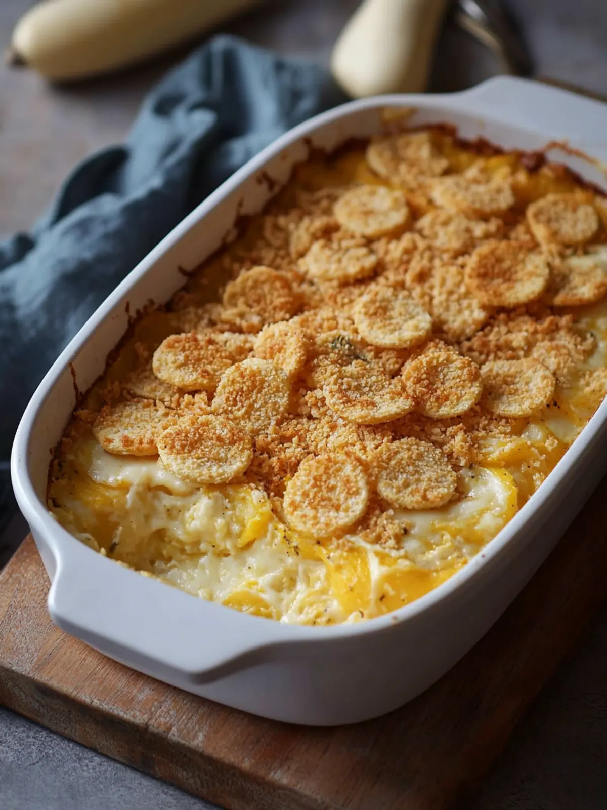squash casserole with ritz crackers