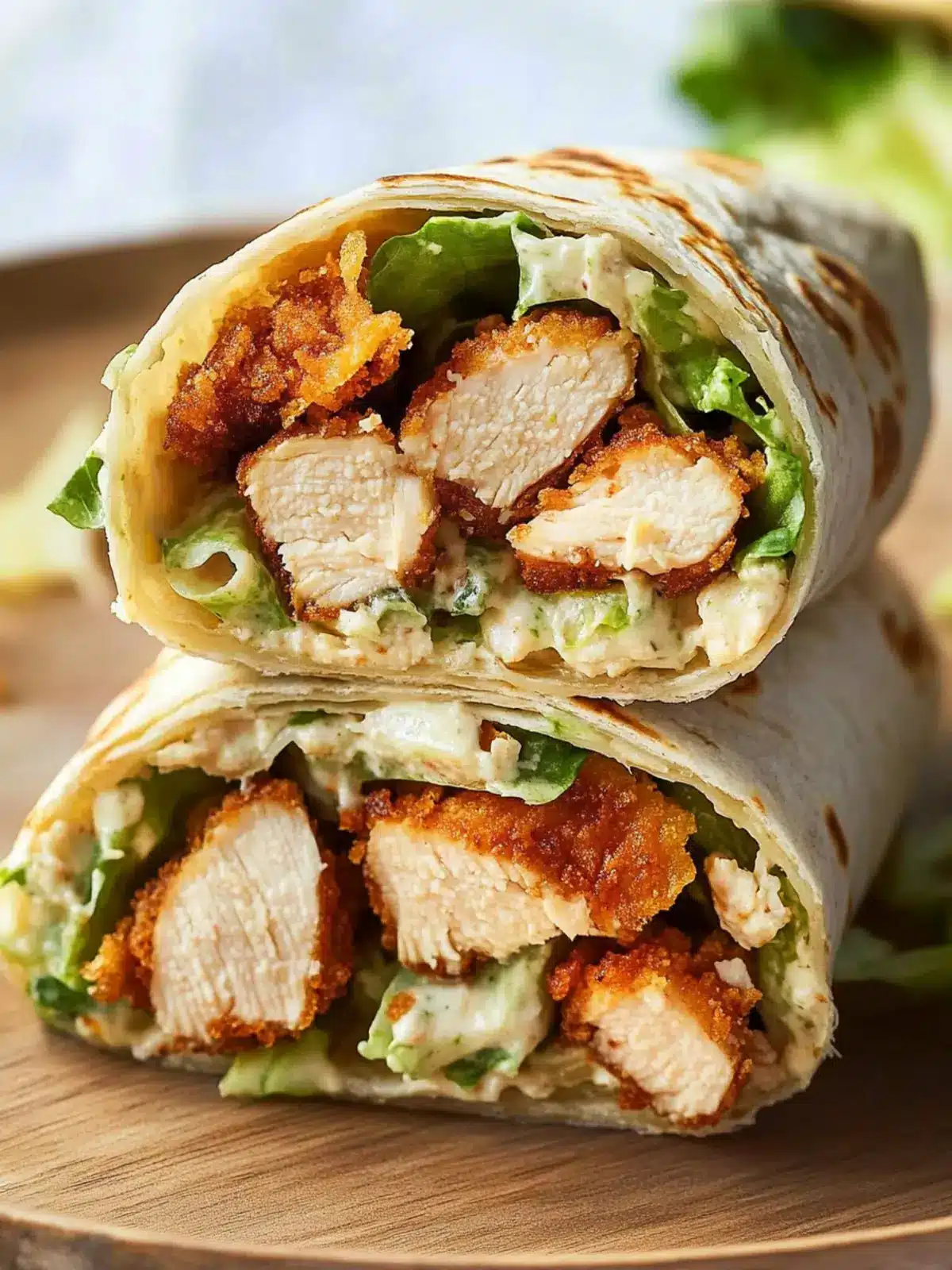 Chicken Caesar Wrap (Crispy Version)