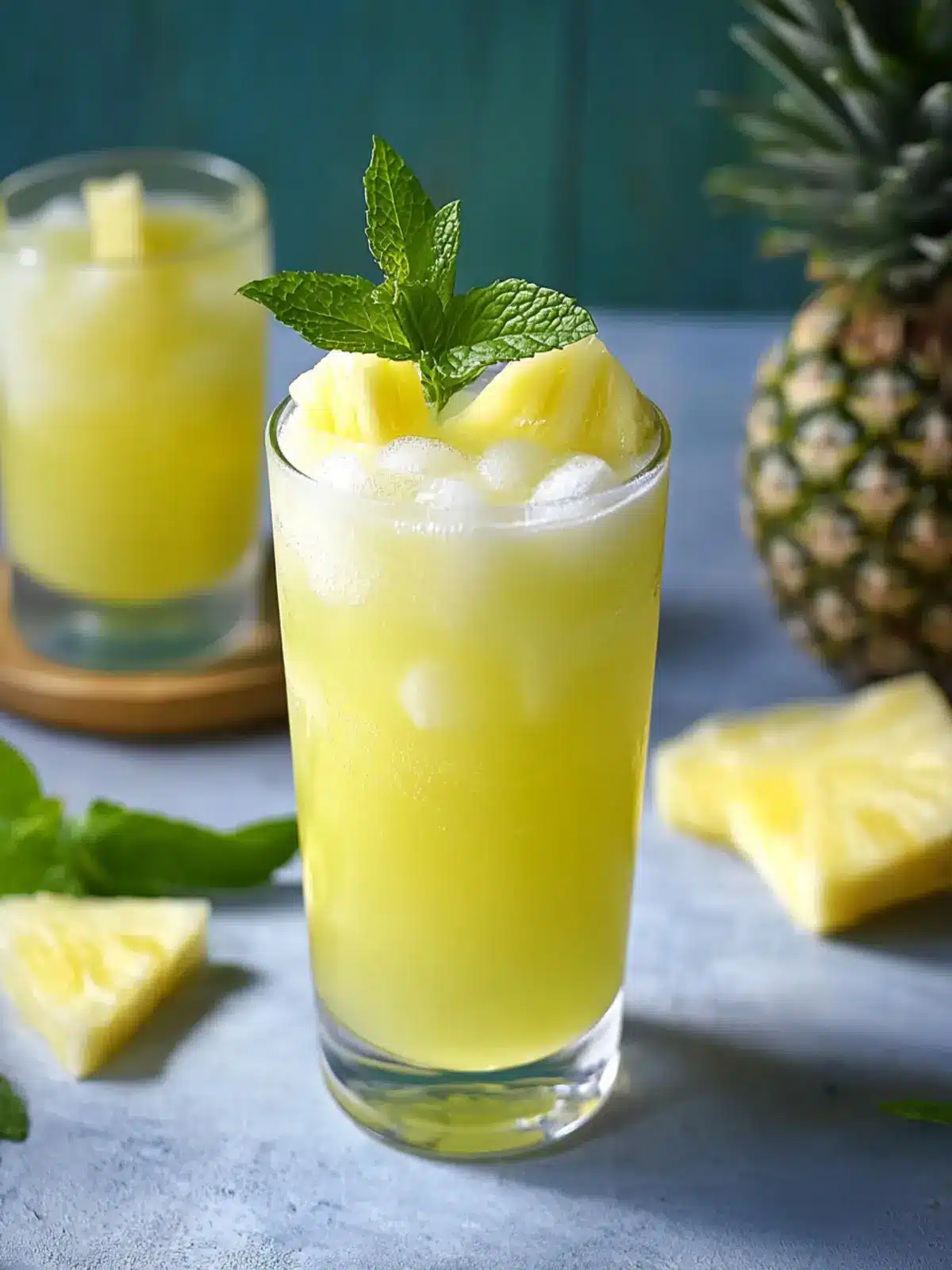 Pineapple Mint Agua Fresca