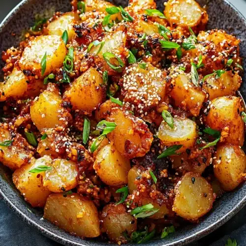 Crispy Gochujang Potato Salad
