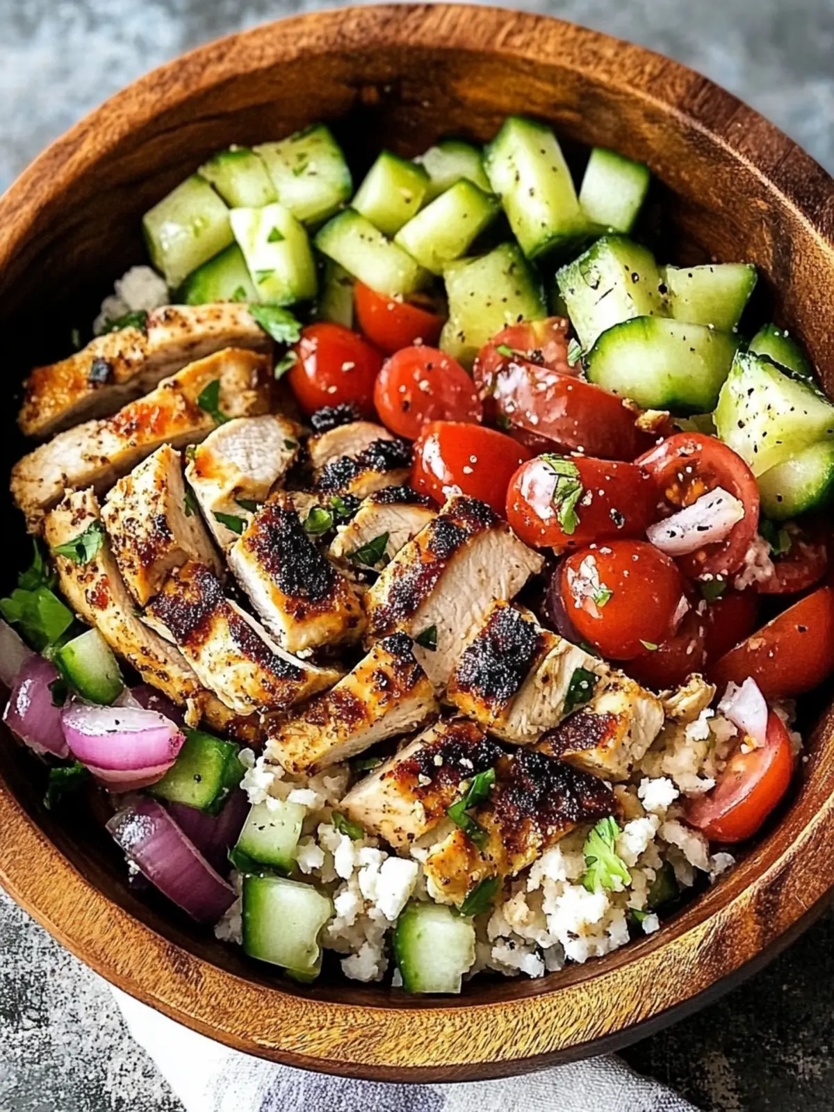 Greek Chicken Bowls