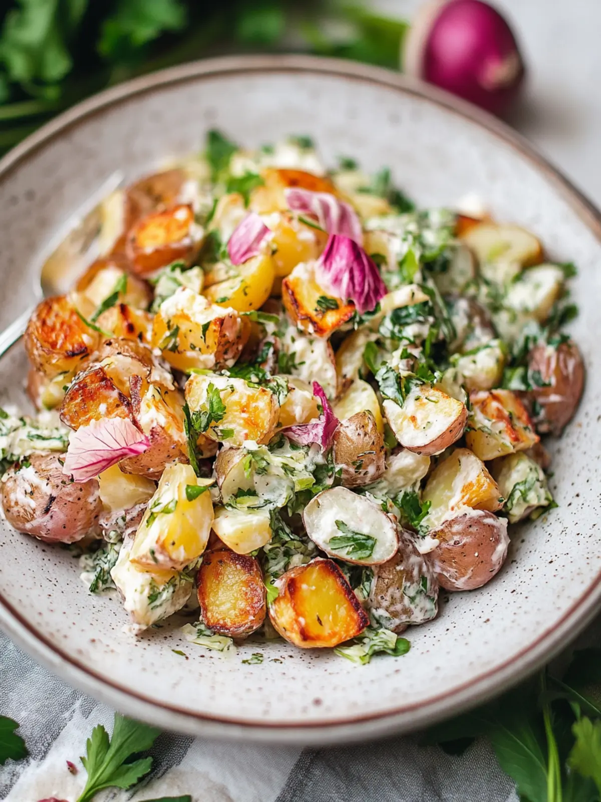 crispy potato salad