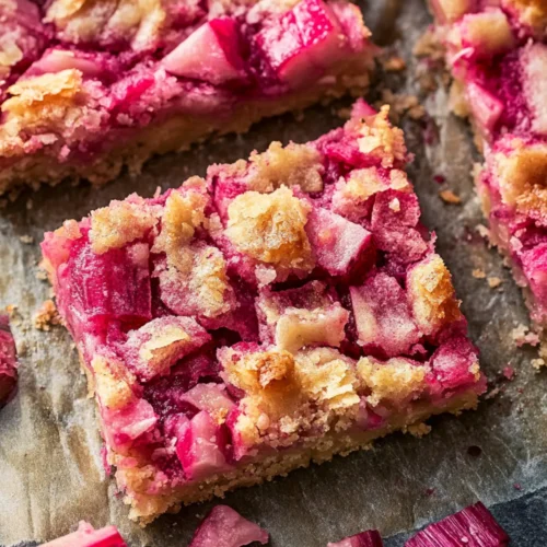 Rhubarb bars recipe
