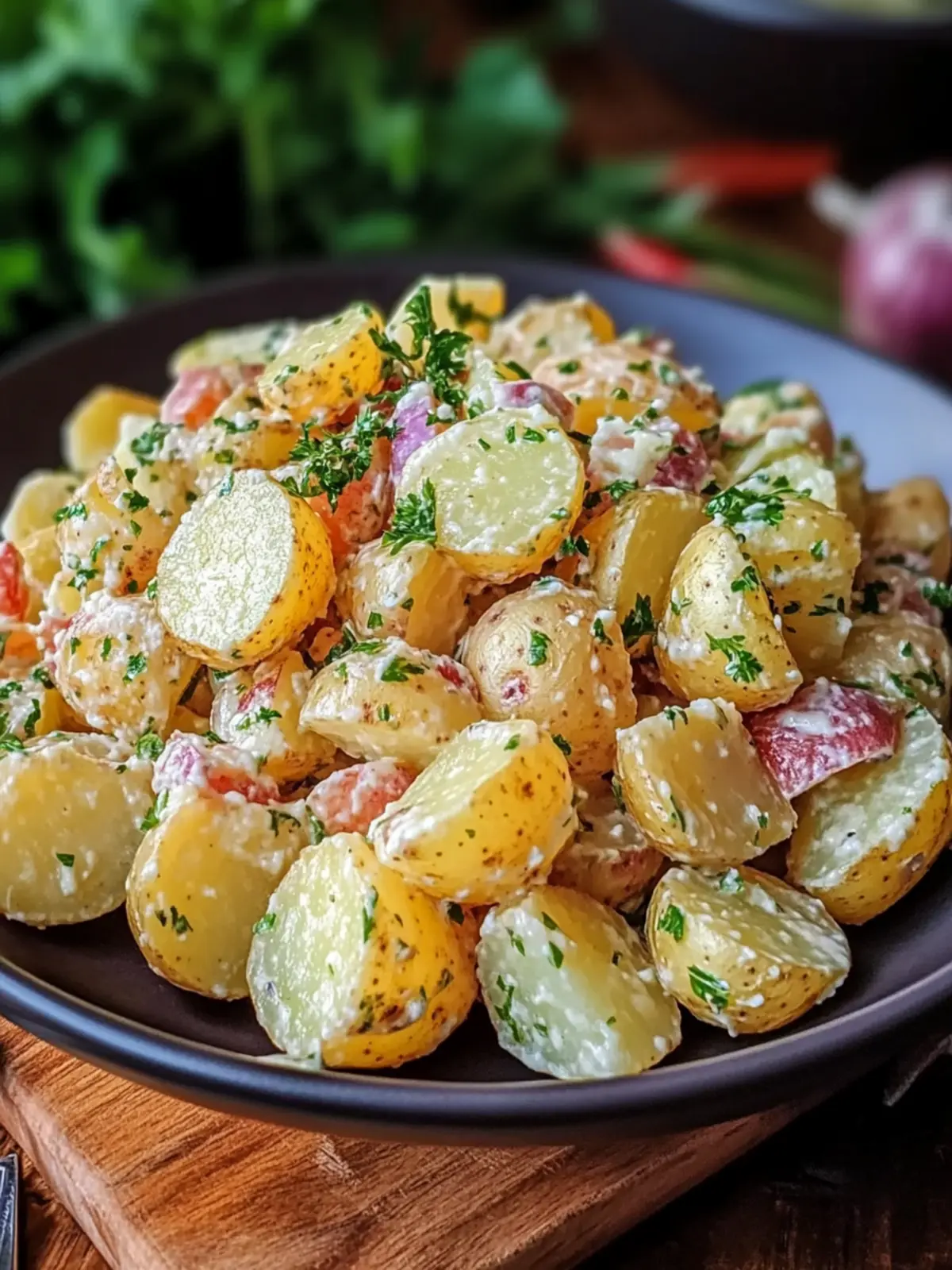 Classic French Potato Salad – No Mayo, Full Flavor Recipe