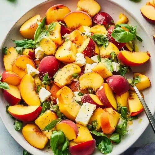 Peach salad recipe