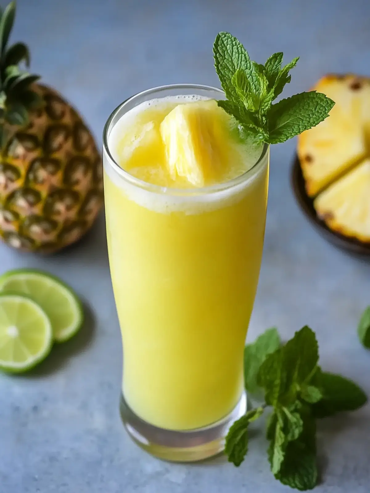 Pineapple Mint Agua Fresca