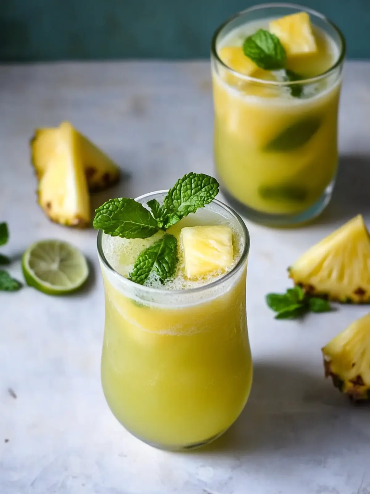 Pineapple Mint Agua Fresca