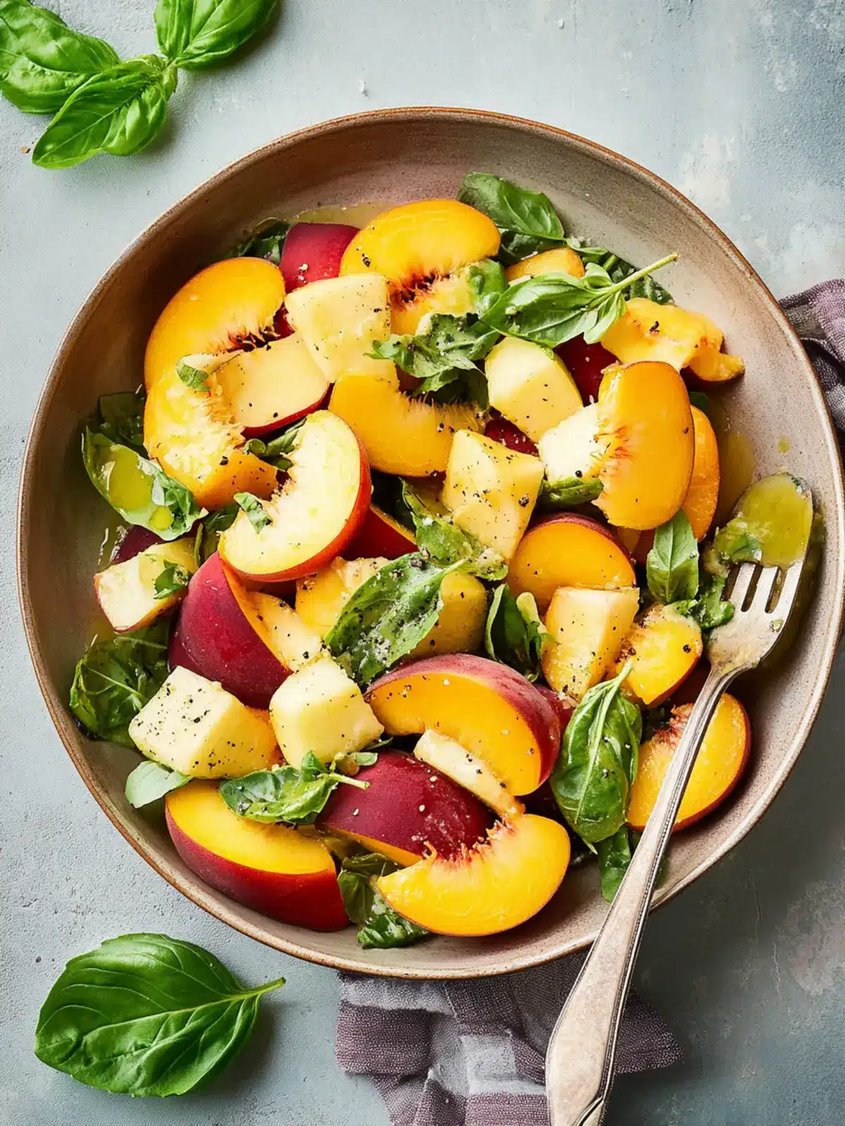 Peach salad recipe