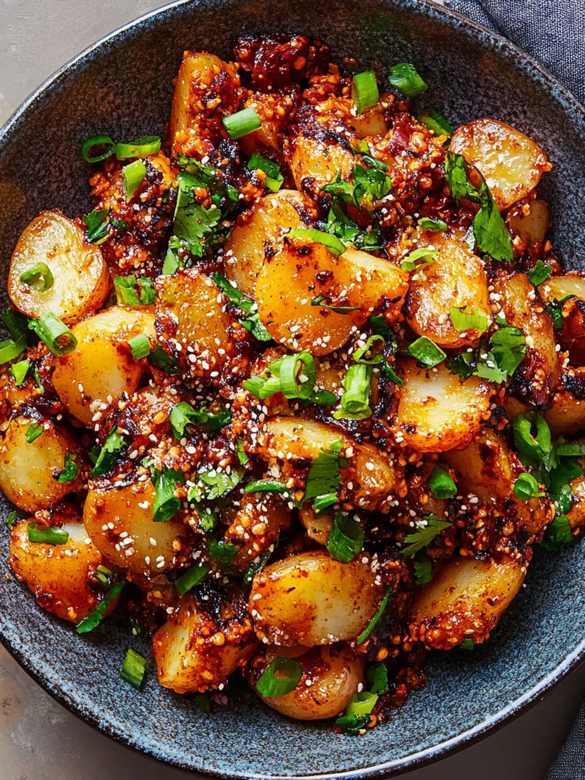 Crispy Gochujang Potato Salad