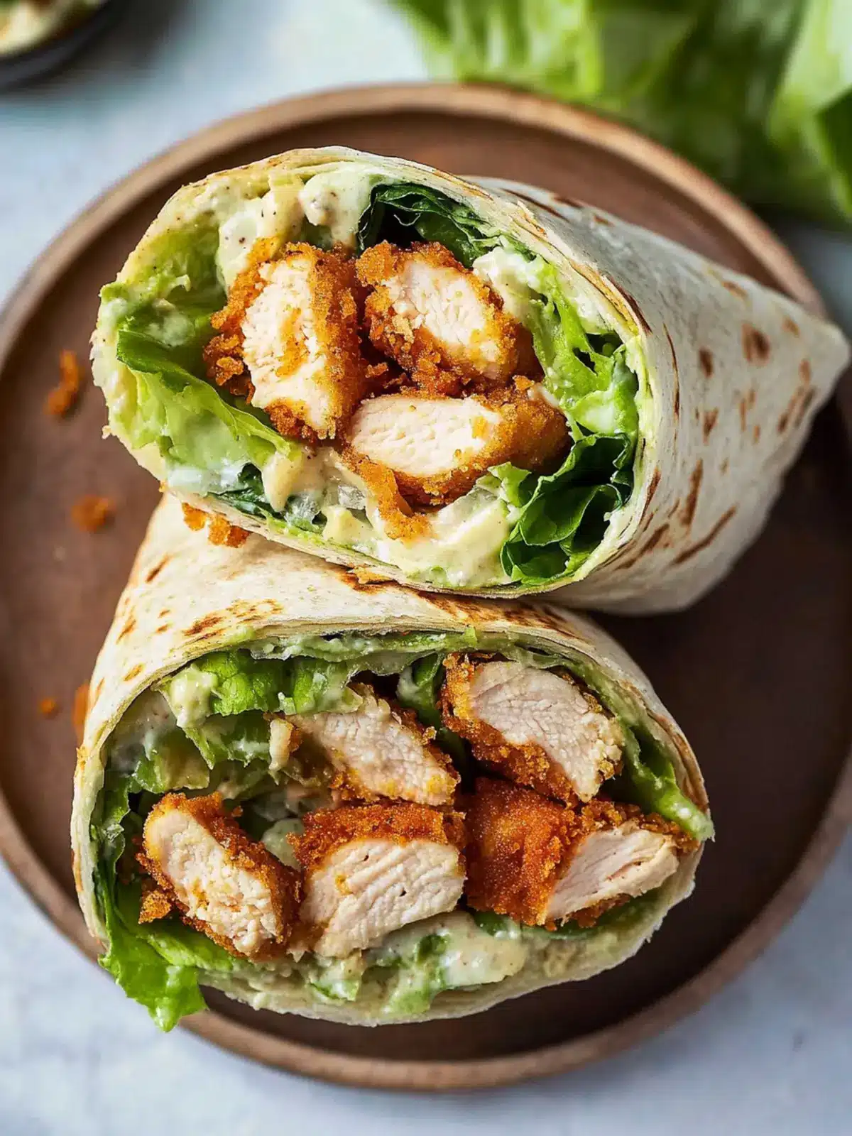 Chicken Caesar Wrap (Crispy Version)
