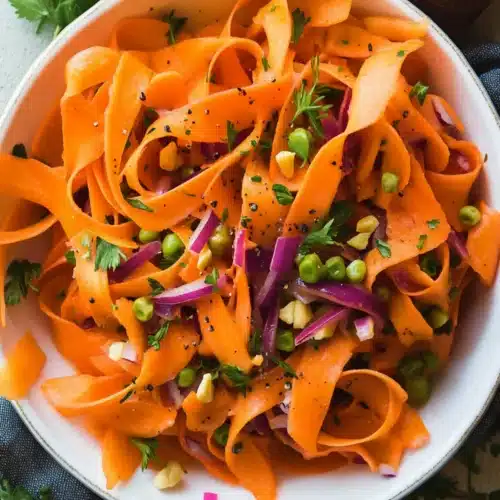Carrot ribbon salad recipe