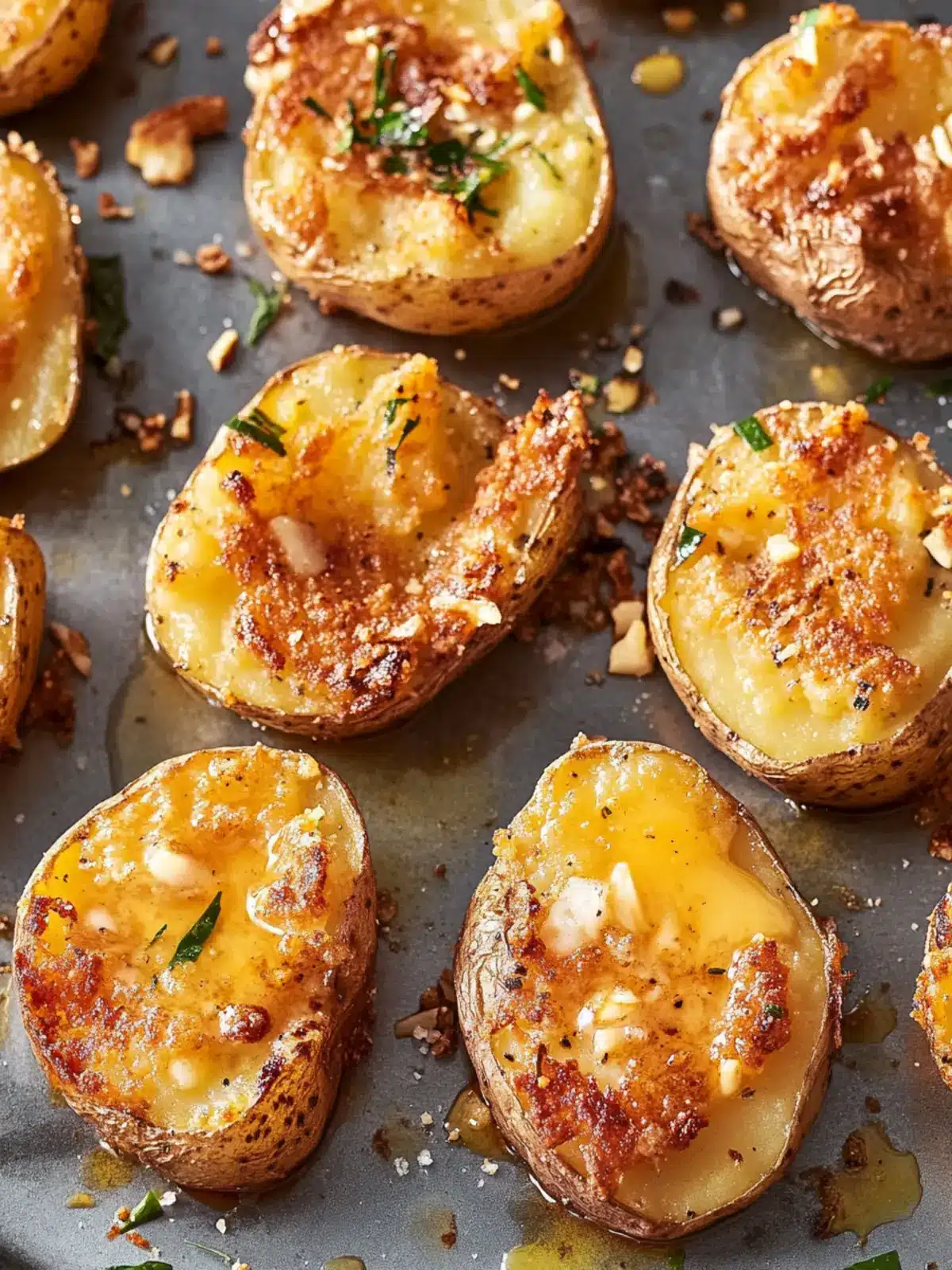 Crispy Smashed Potatoes with Garlic Butter for Cozy Nights