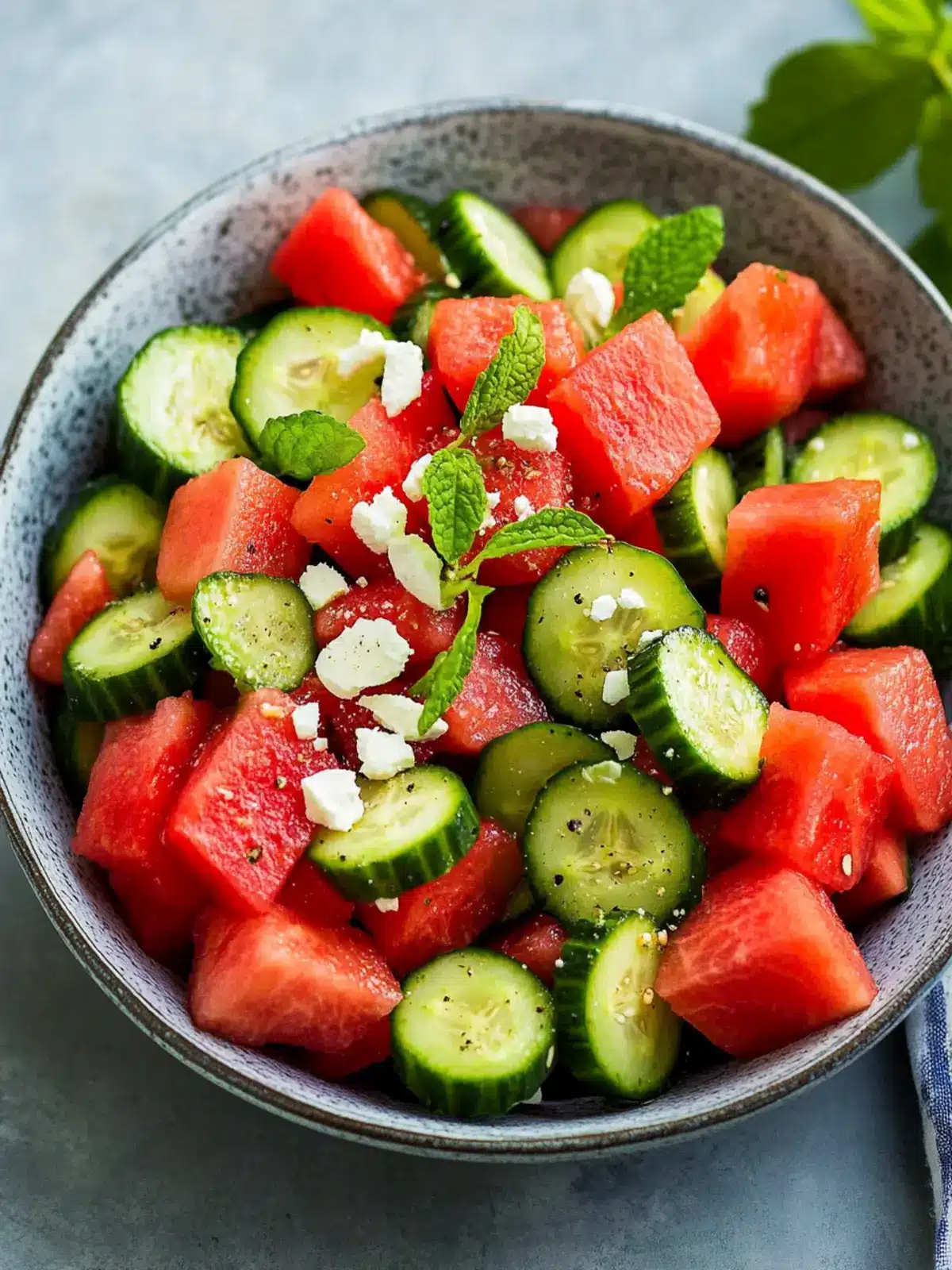watermelon cucumber salad