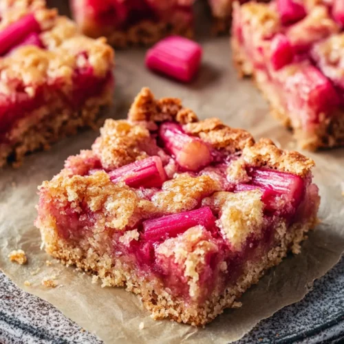 Rhubarb bars recipe