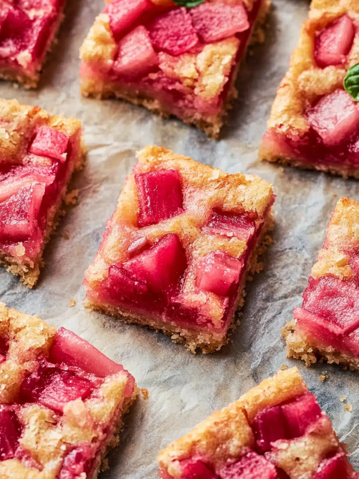 Rhubarb bars recipe