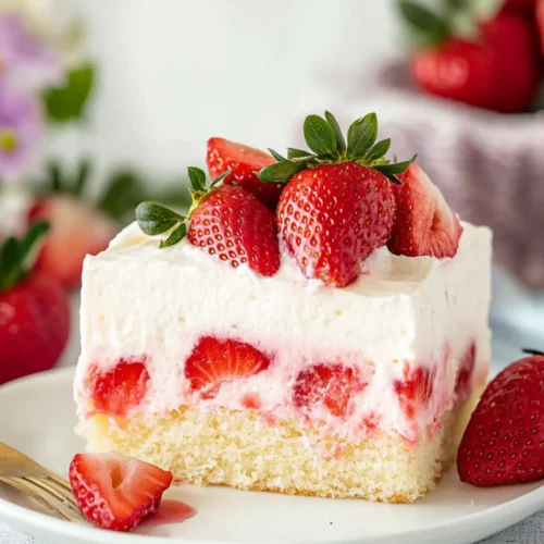 strawberry poke cake