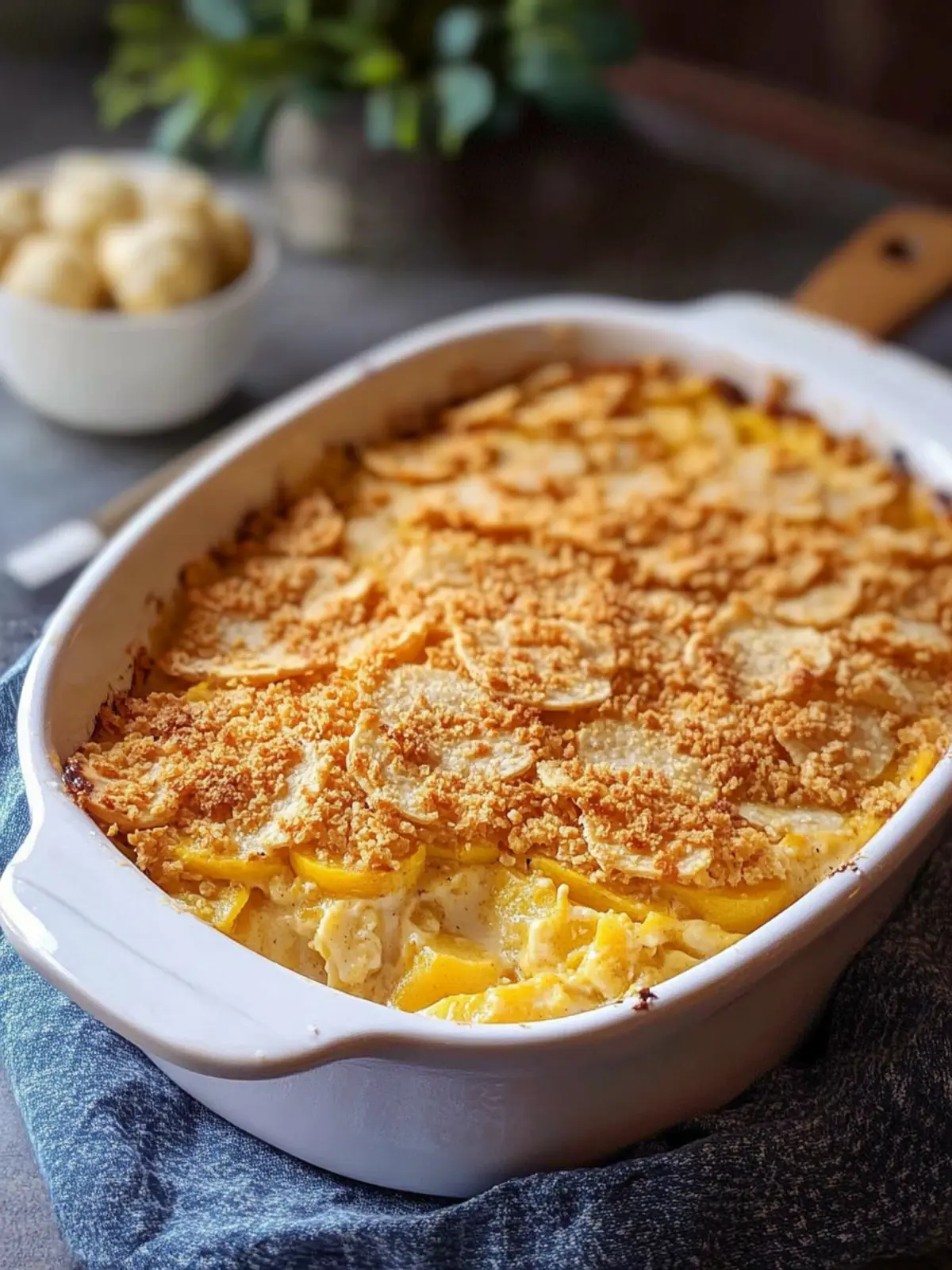 squash casserole with ritz crackers