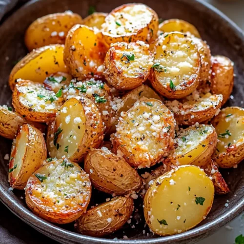 Roasted Garlic Butter Parmesan Potatoes