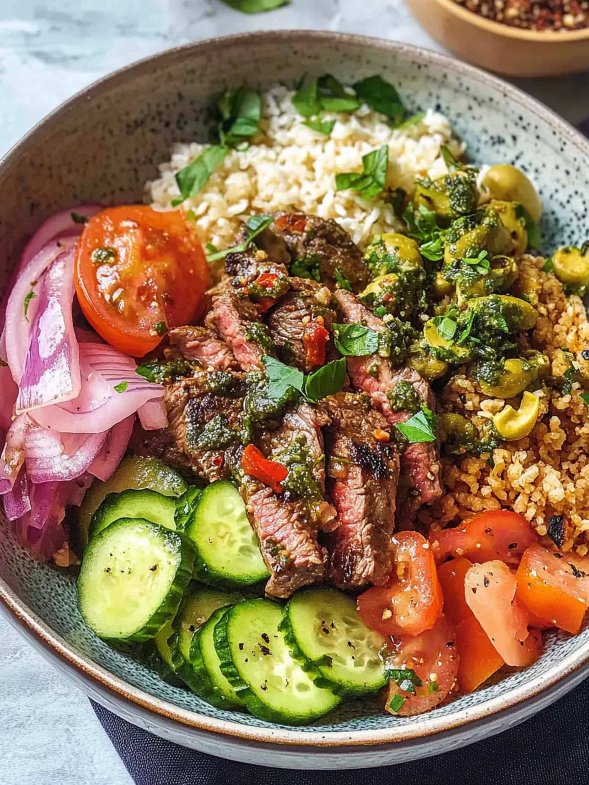 Quick & Easy Mediterranean Steak Bowl Recipe for Flavor Lovers