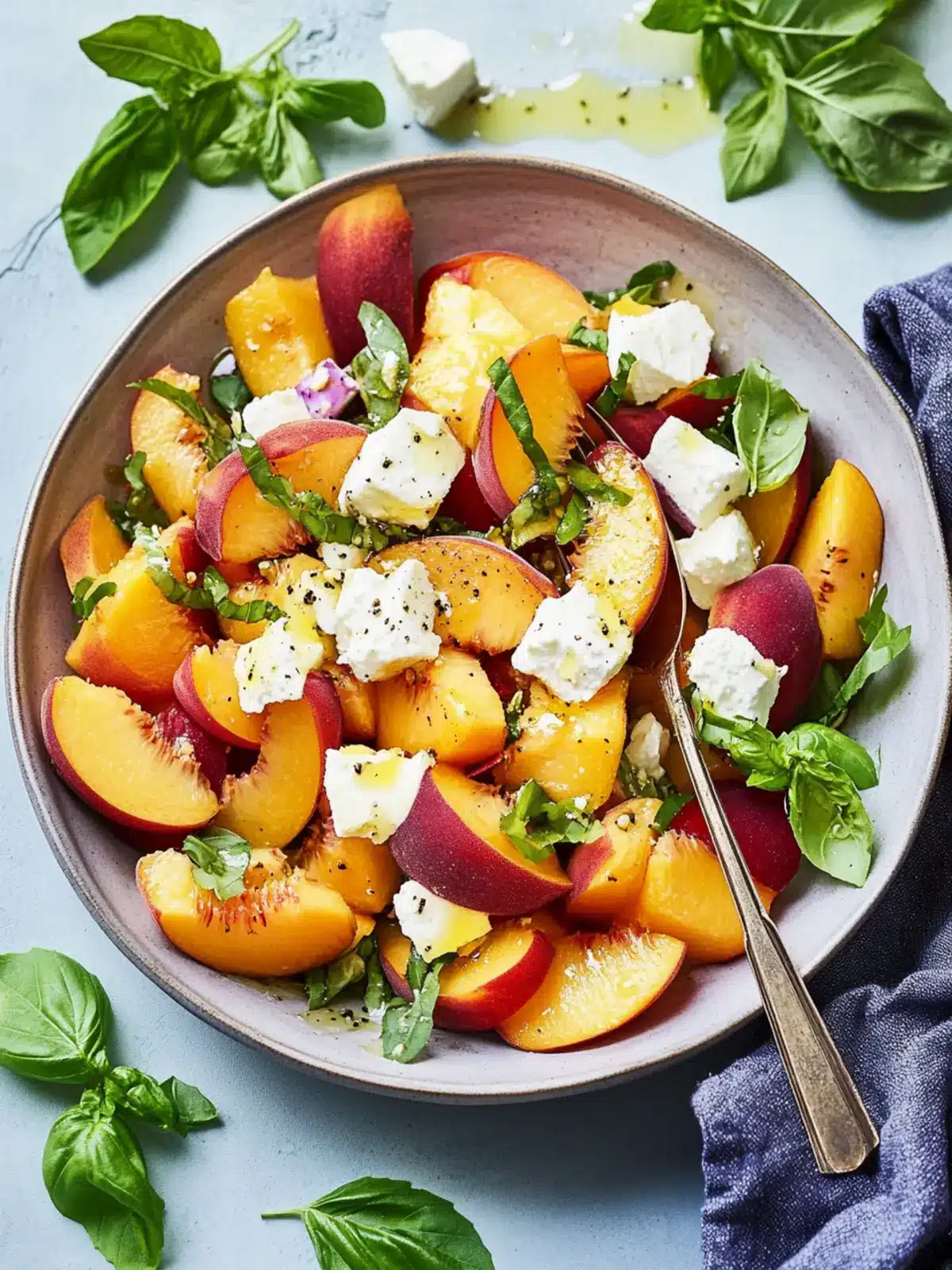 Peach salad recipe