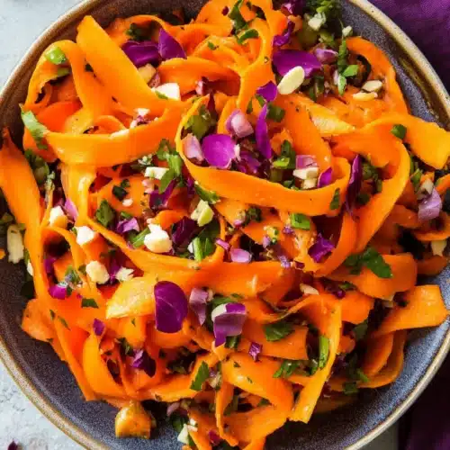 Carrot ribbon salad recipe