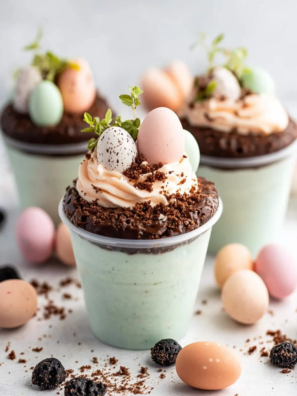 Easter Dirt Cups Recipe
