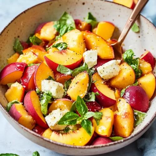 Peach salad recipe