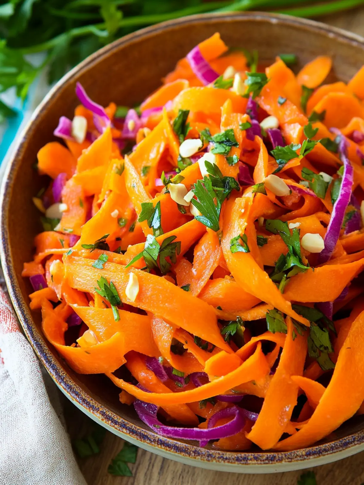 Carrot ribbon salad recipe