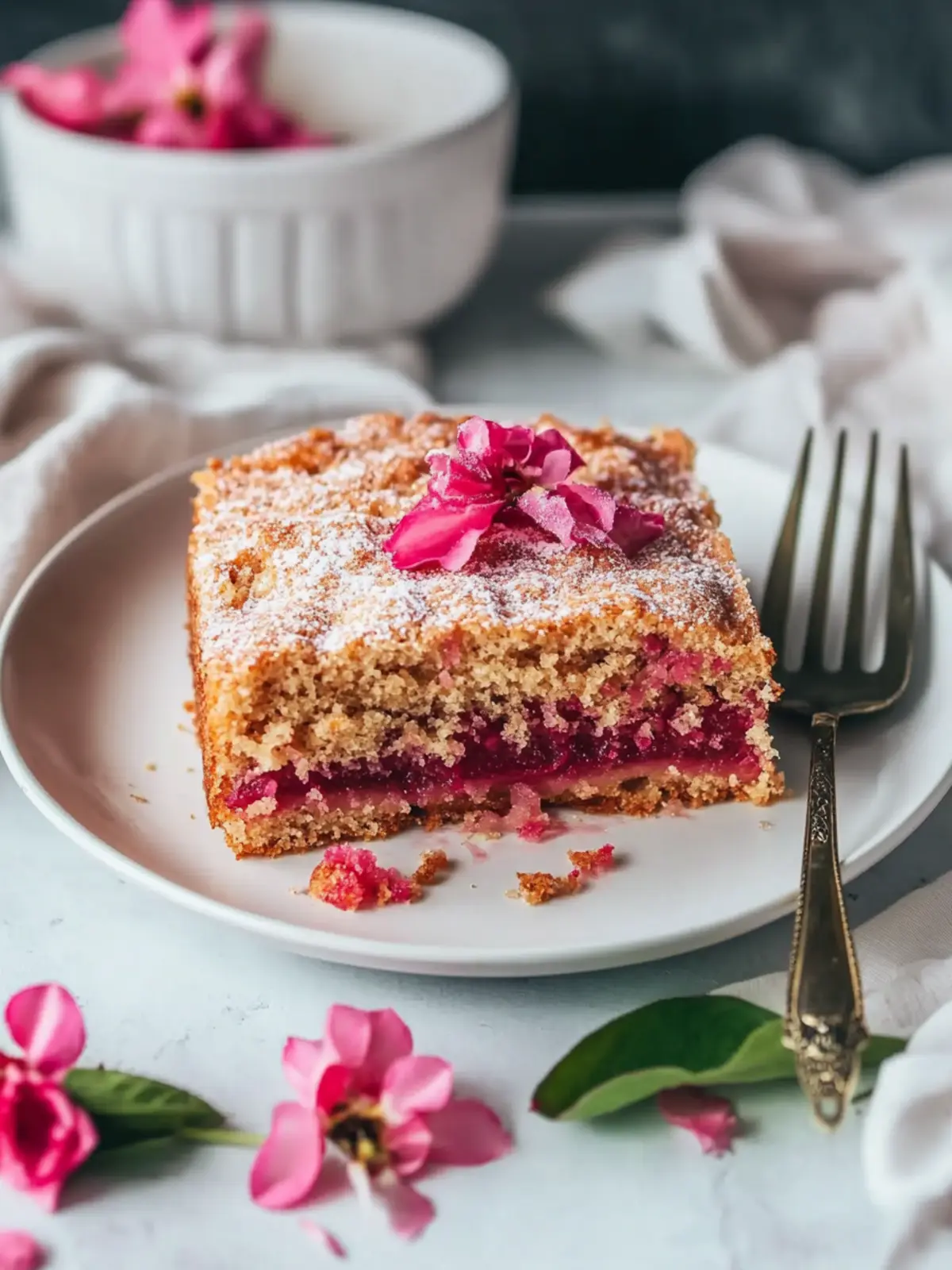 Rhubarb cake recipe