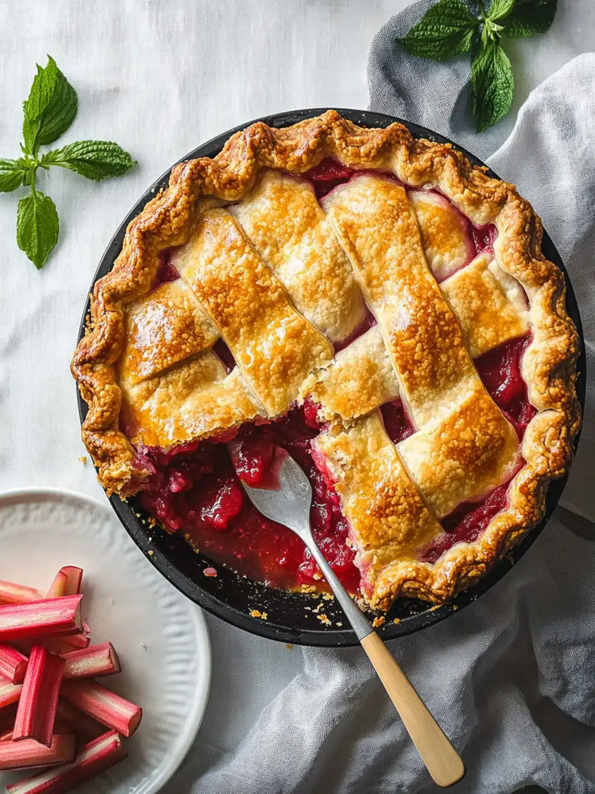 Perfect Homemade Rhubarb Pie for Sweet Summer Nostalgia